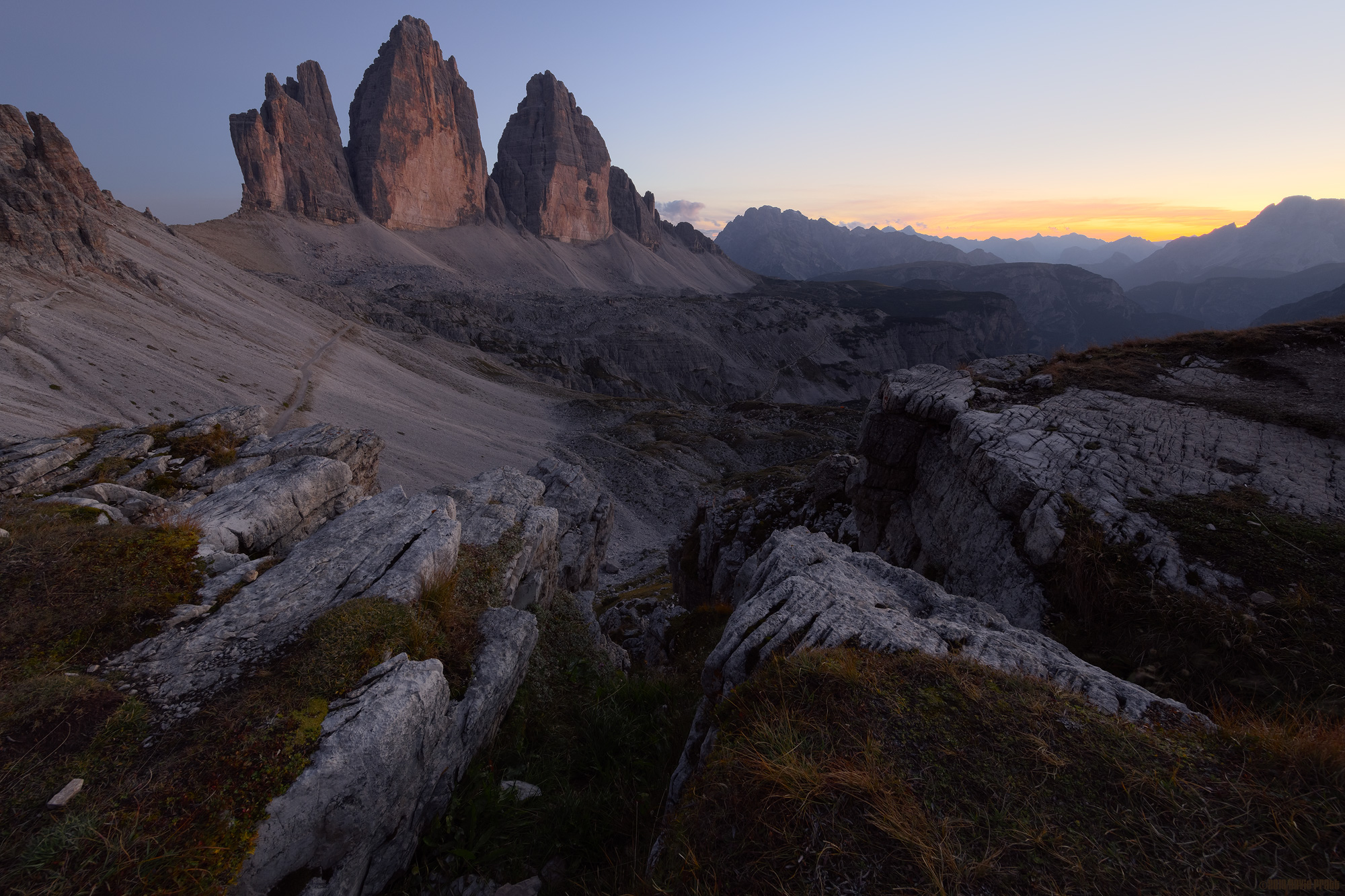 Last Light At Tre Cime