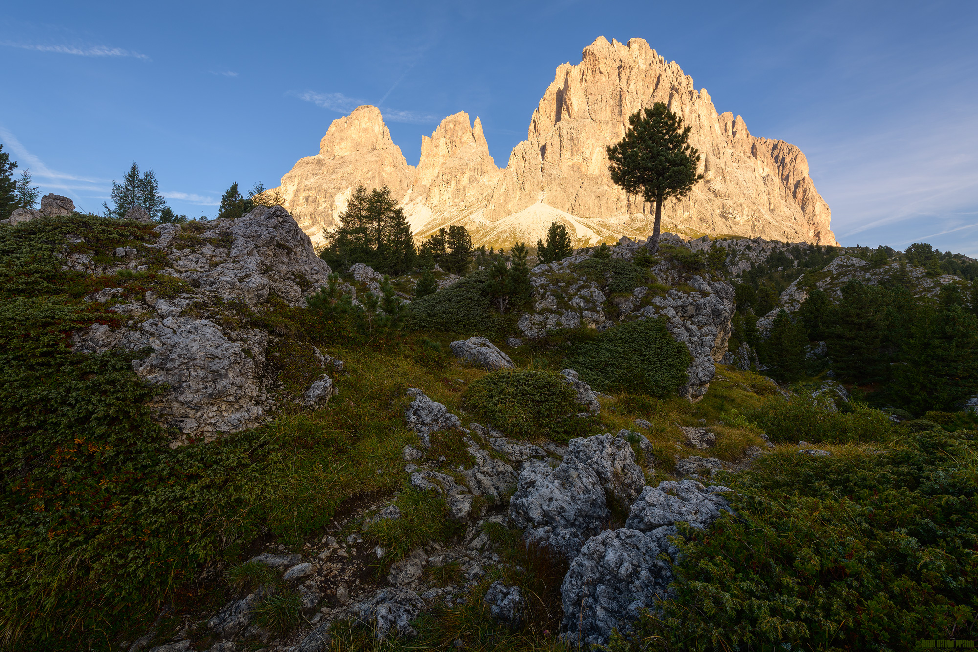 Sunshine On Sassolungo