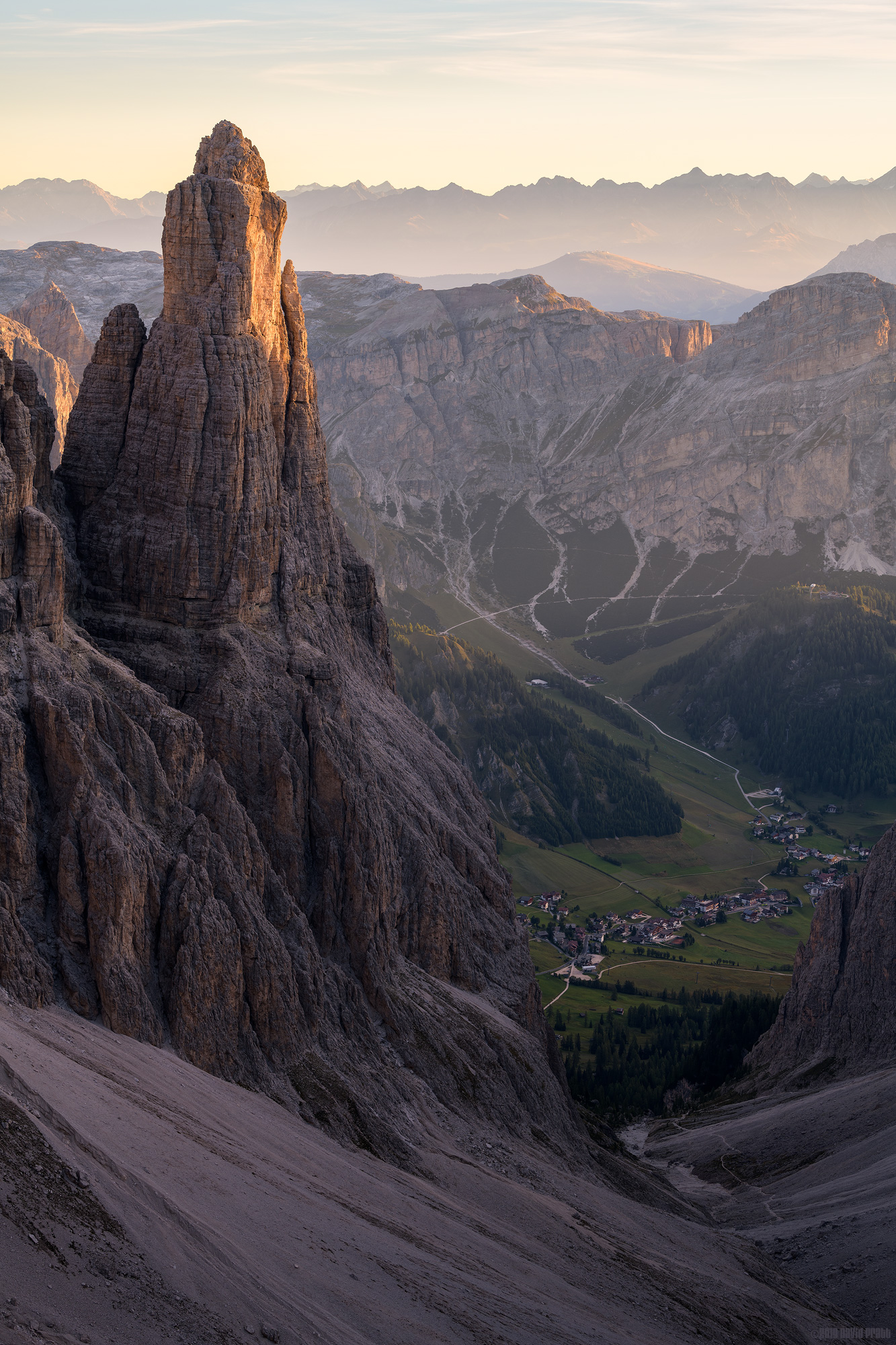 Looking Down On Colfosco