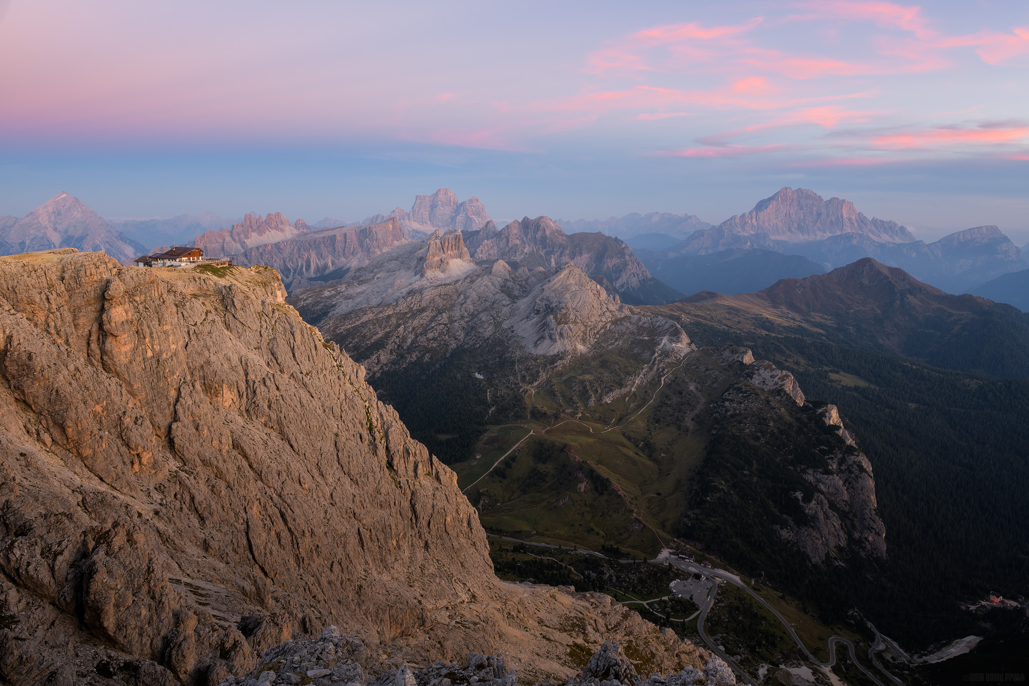 Pink Over Passo Falzarego