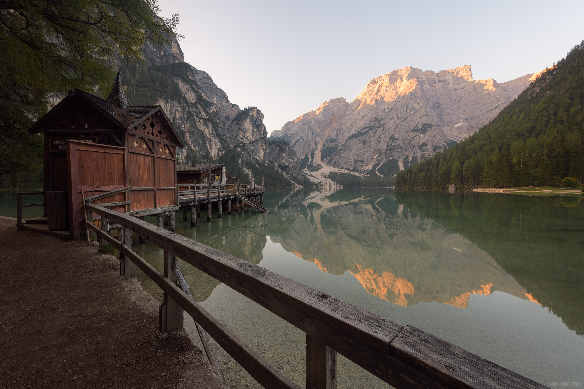 Dawn Striking Croda del Becco