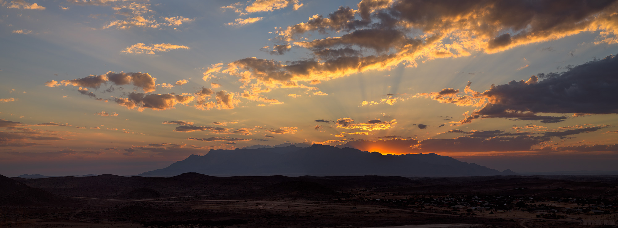 Slowly Sinking Behind The Brandberg