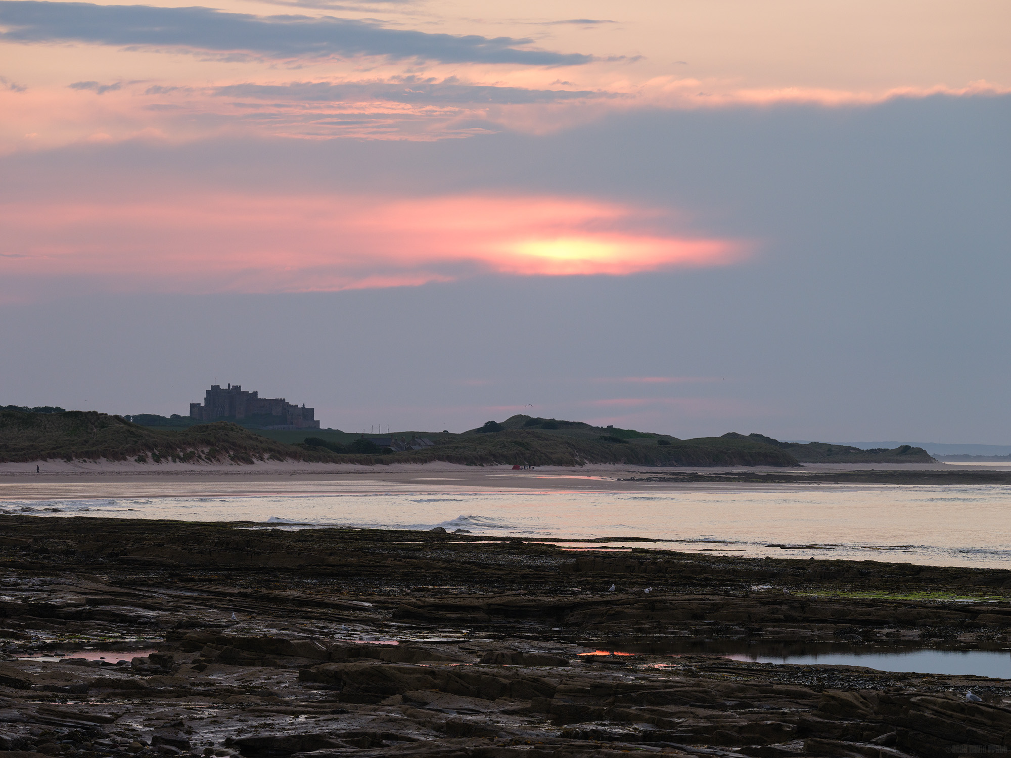 Bamburgh Castle From Seahouses