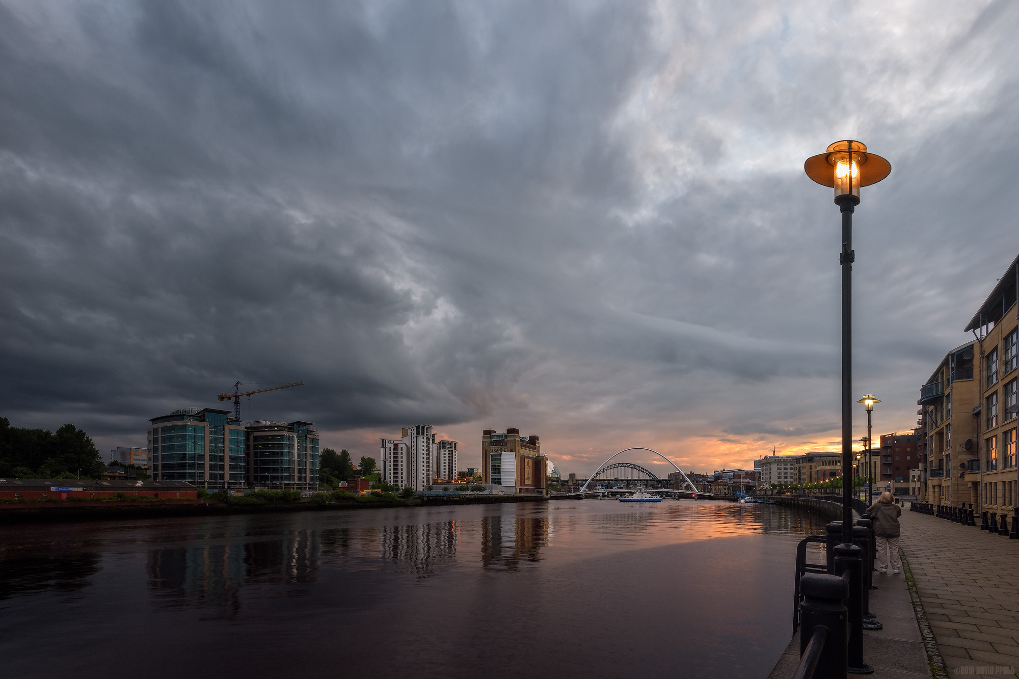 Watching A Storm Roll In At Sunset