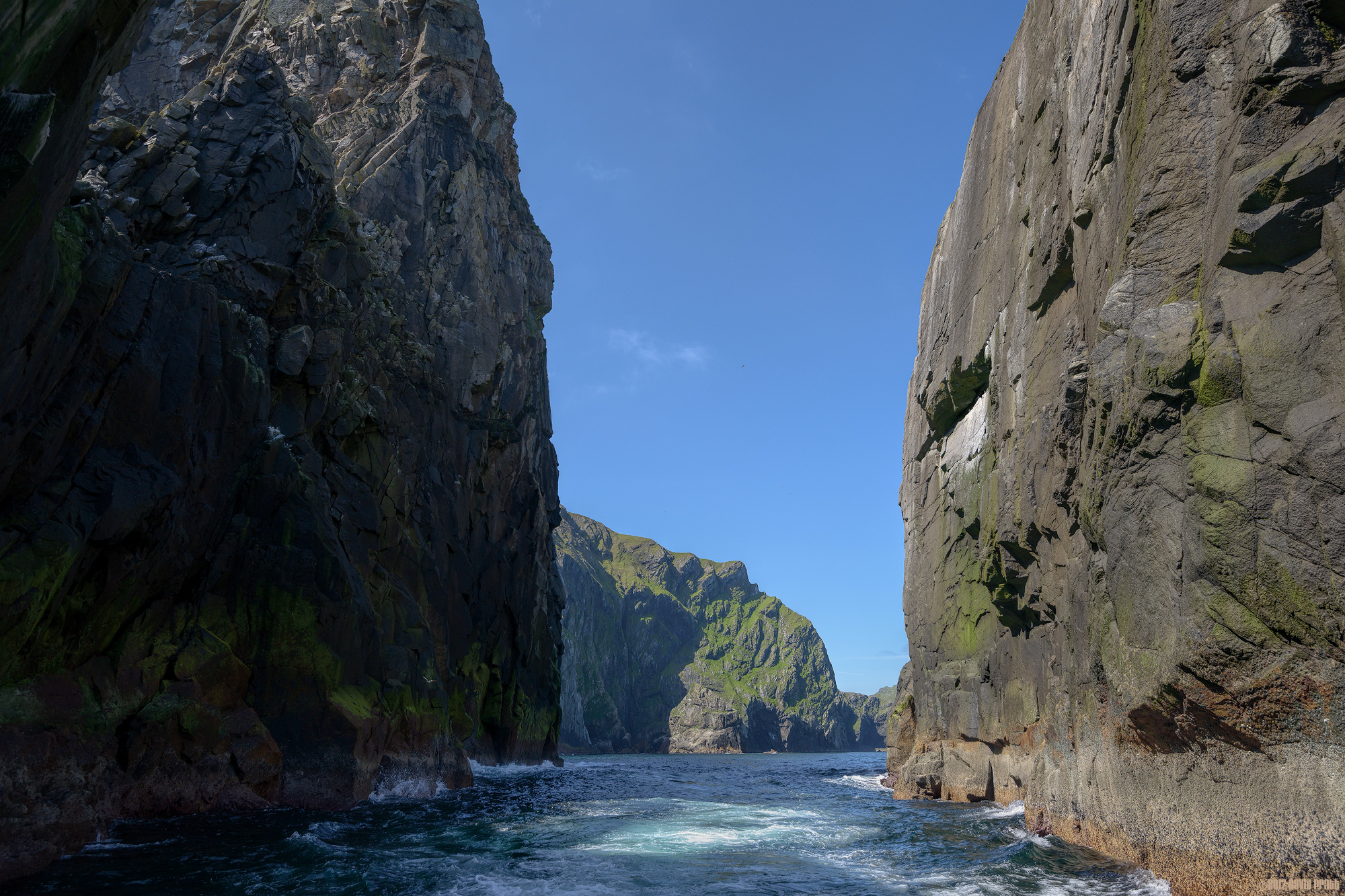 Between Mina Stac and Leac Mhina Stac