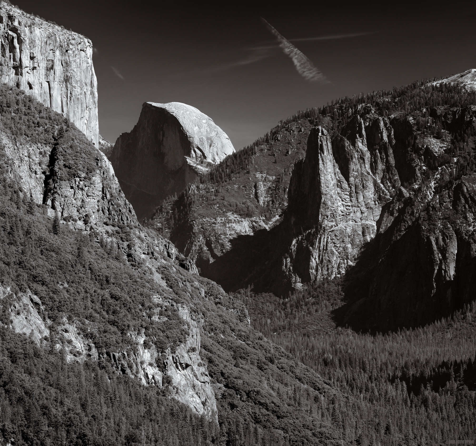 El Capitan, Half Dome and Sentinel Creek