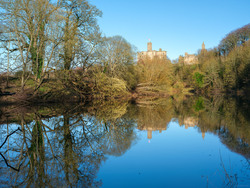 Reflections Beneath Warkworth's Keep