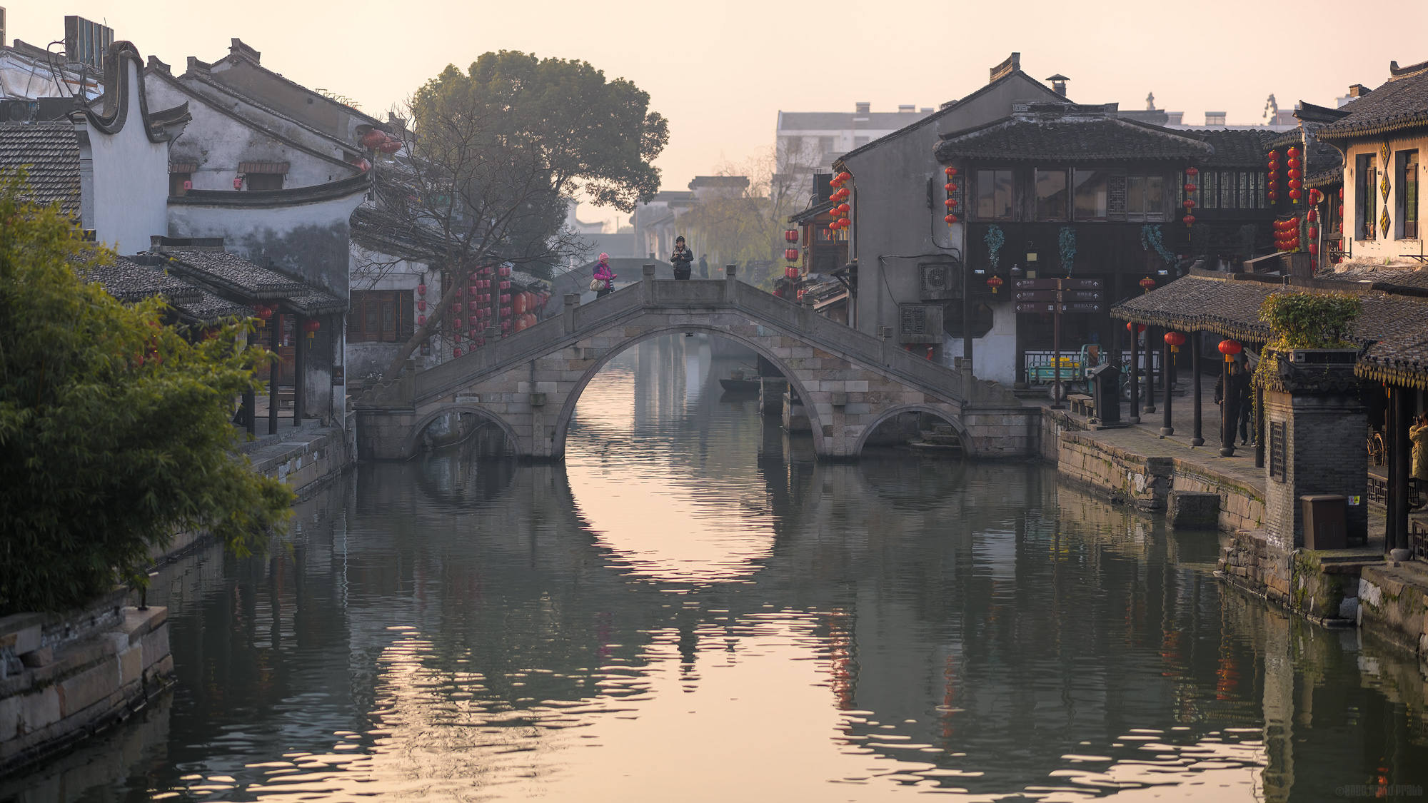 Photographers On A Bridge