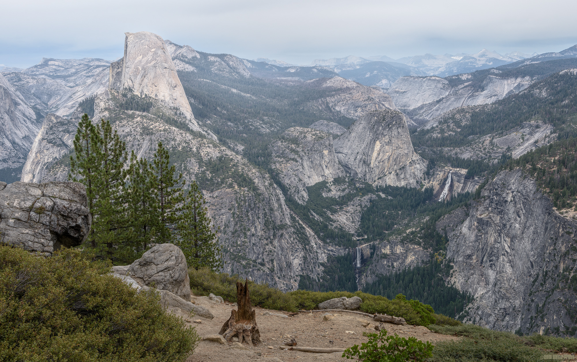 Half Dome and The Falls