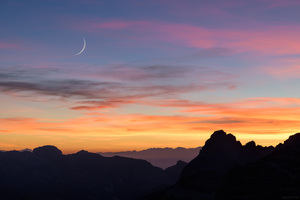 Dolomites Moon