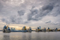 Storm Brewing Over The Thames Barrier