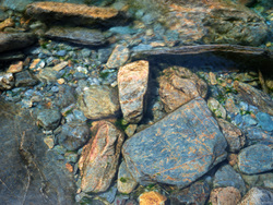 Rocks In The River Cwm Llan